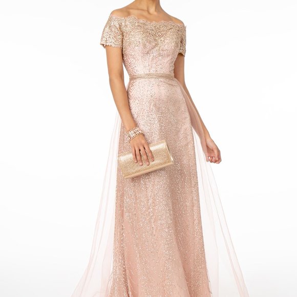 Glitter Print A-Line Dress - GSGL2942